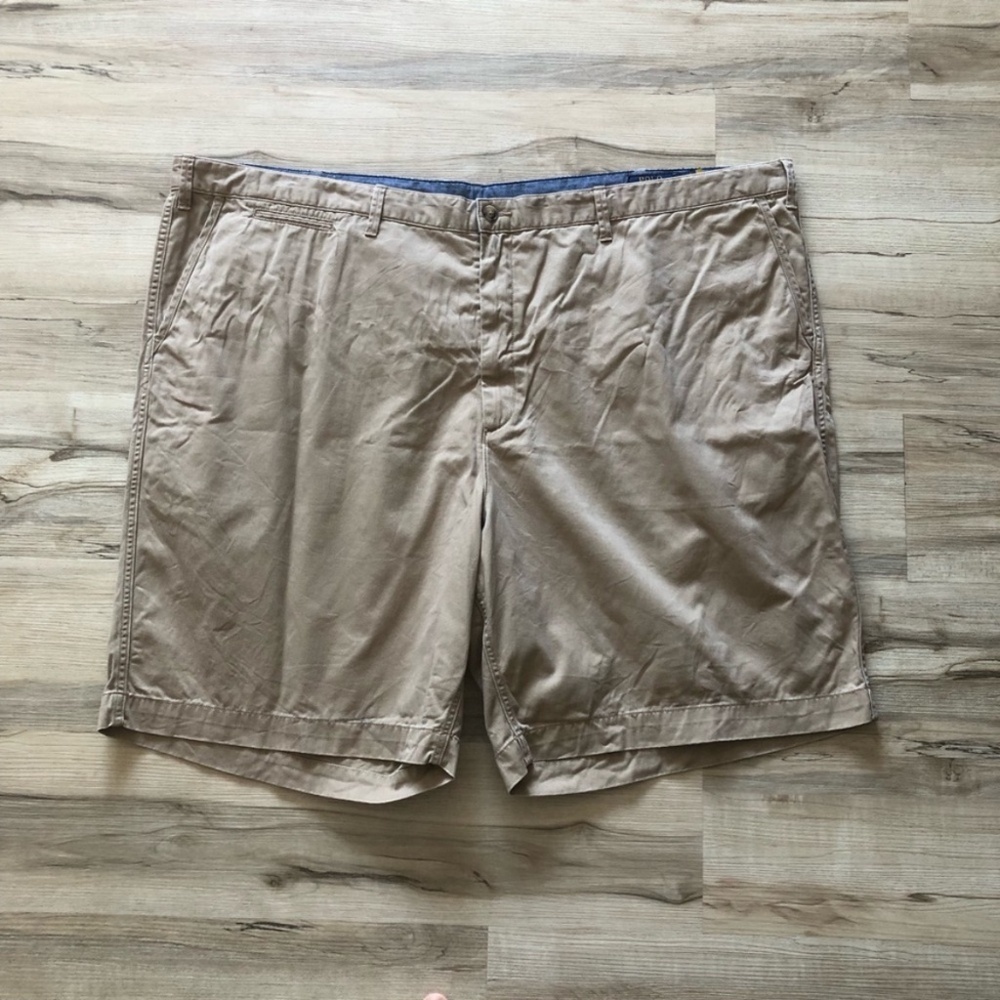 Polo by Ralph Lauren Men's Tan Flat Front Shorts